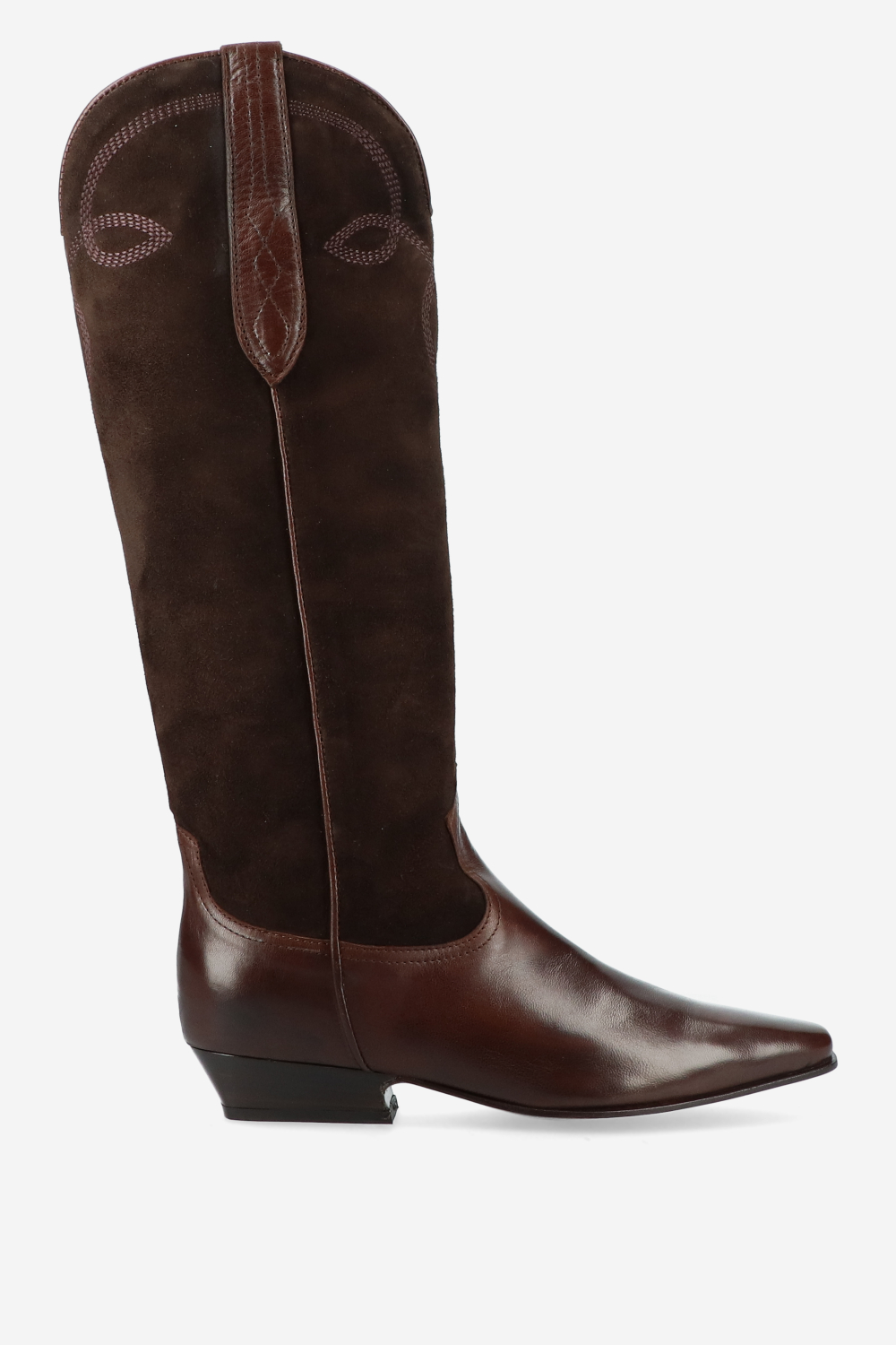 Julia Cerutti - Embroidered leather/suede boots