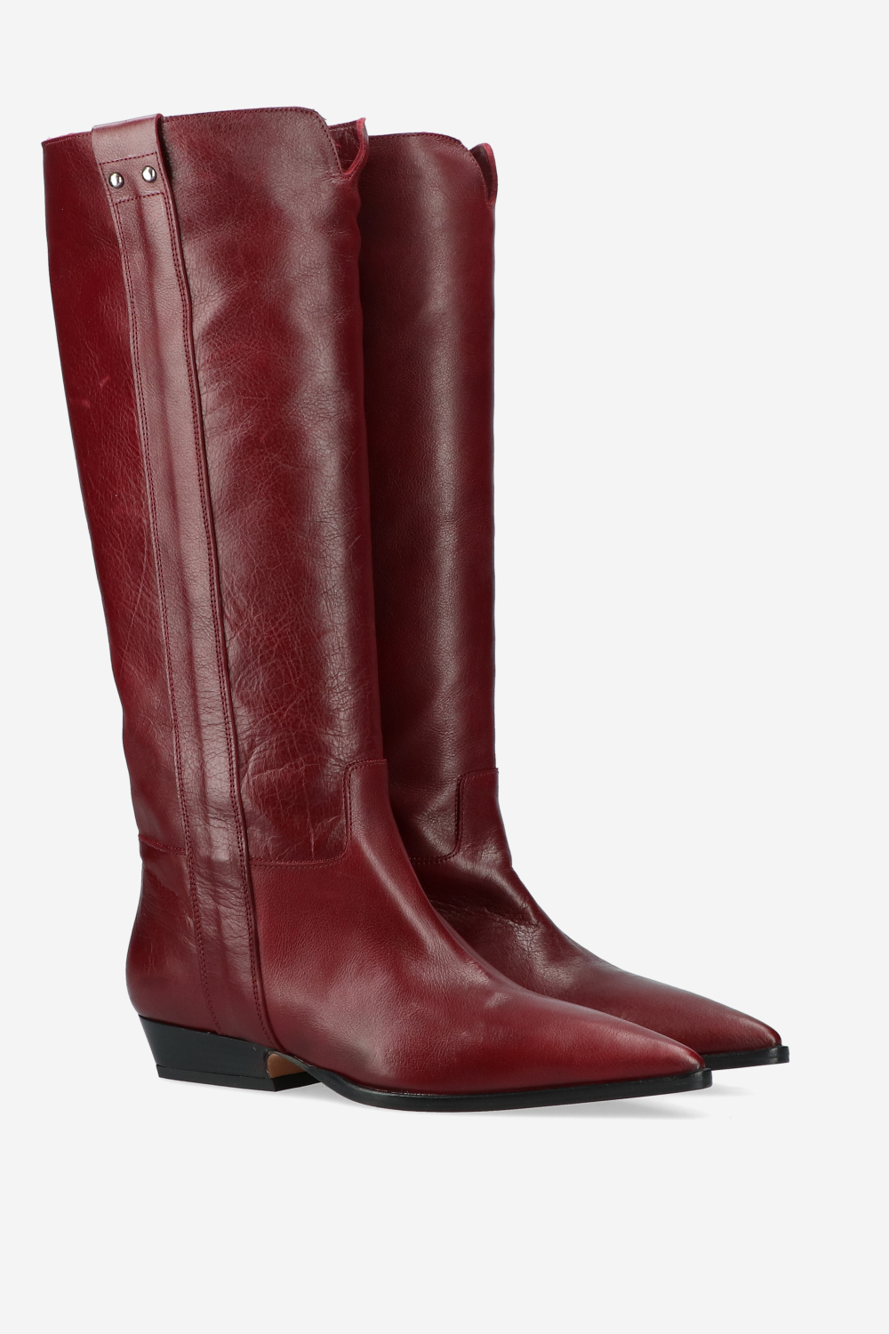 Knee-high leather boots