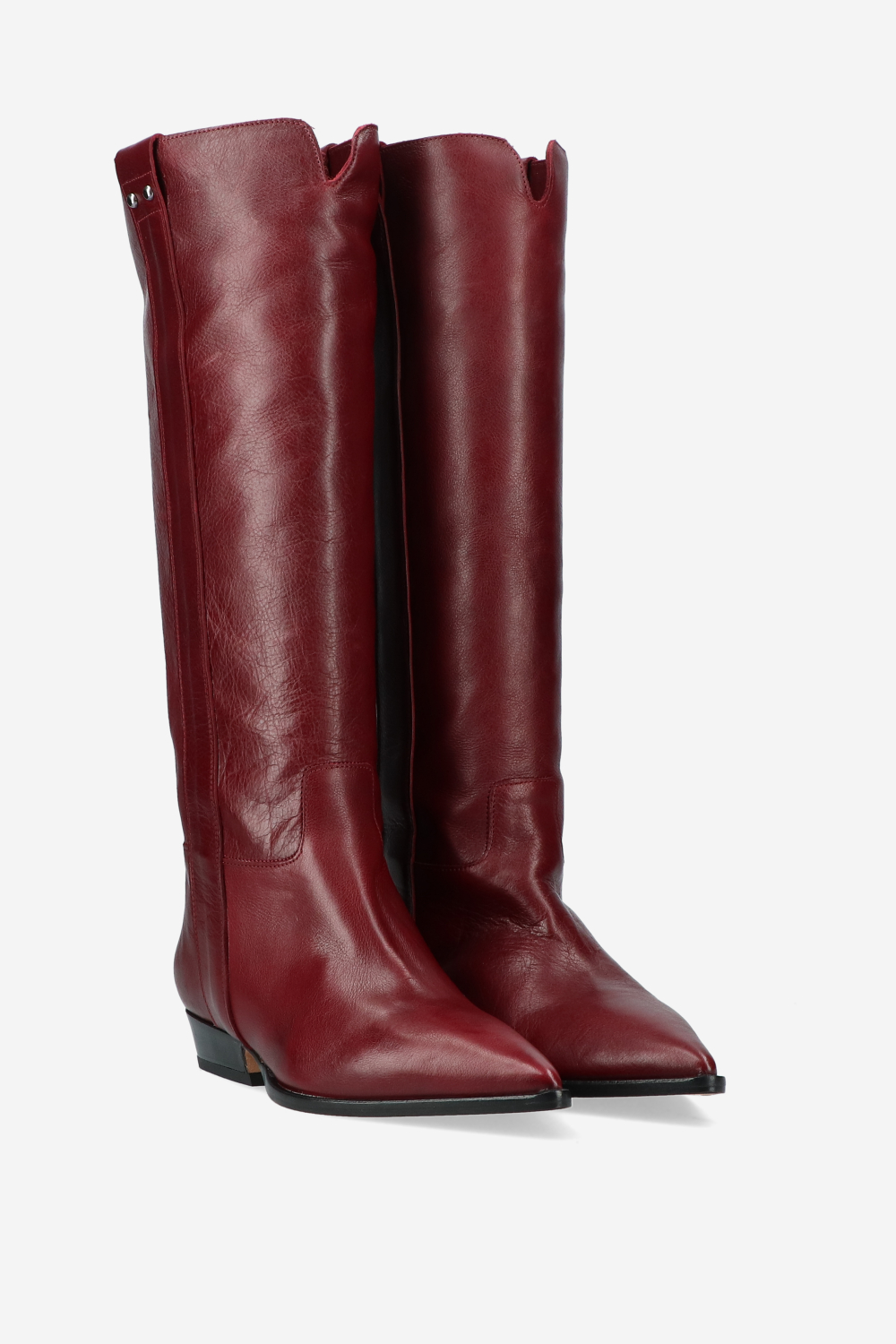 Knee-high leather boots