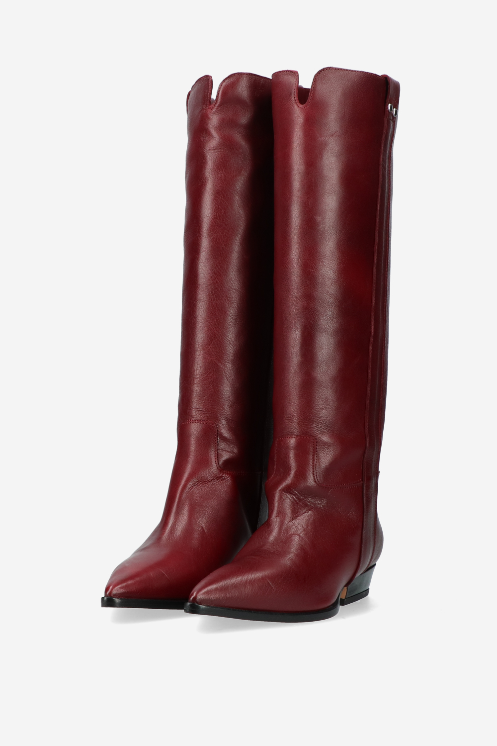 Knee-high leather boots