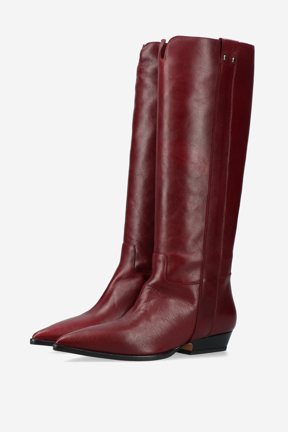 Knee-high leather boots
