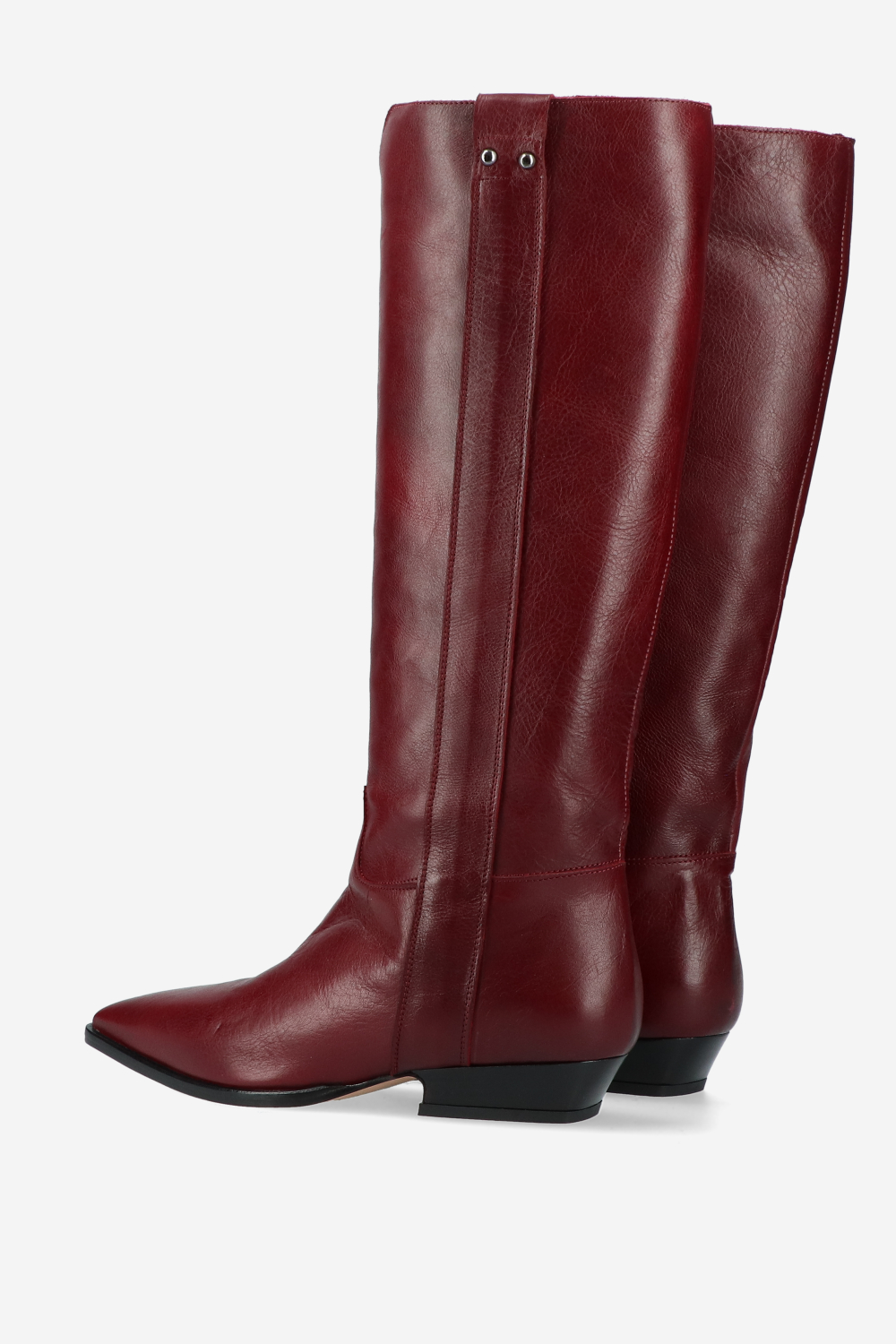 Knee-high leather boots