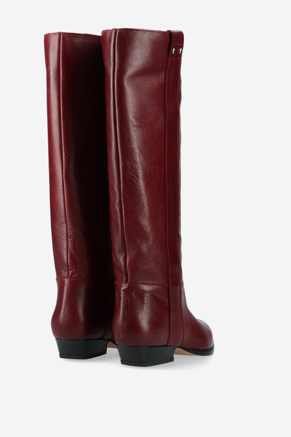 Knee-high leather boots