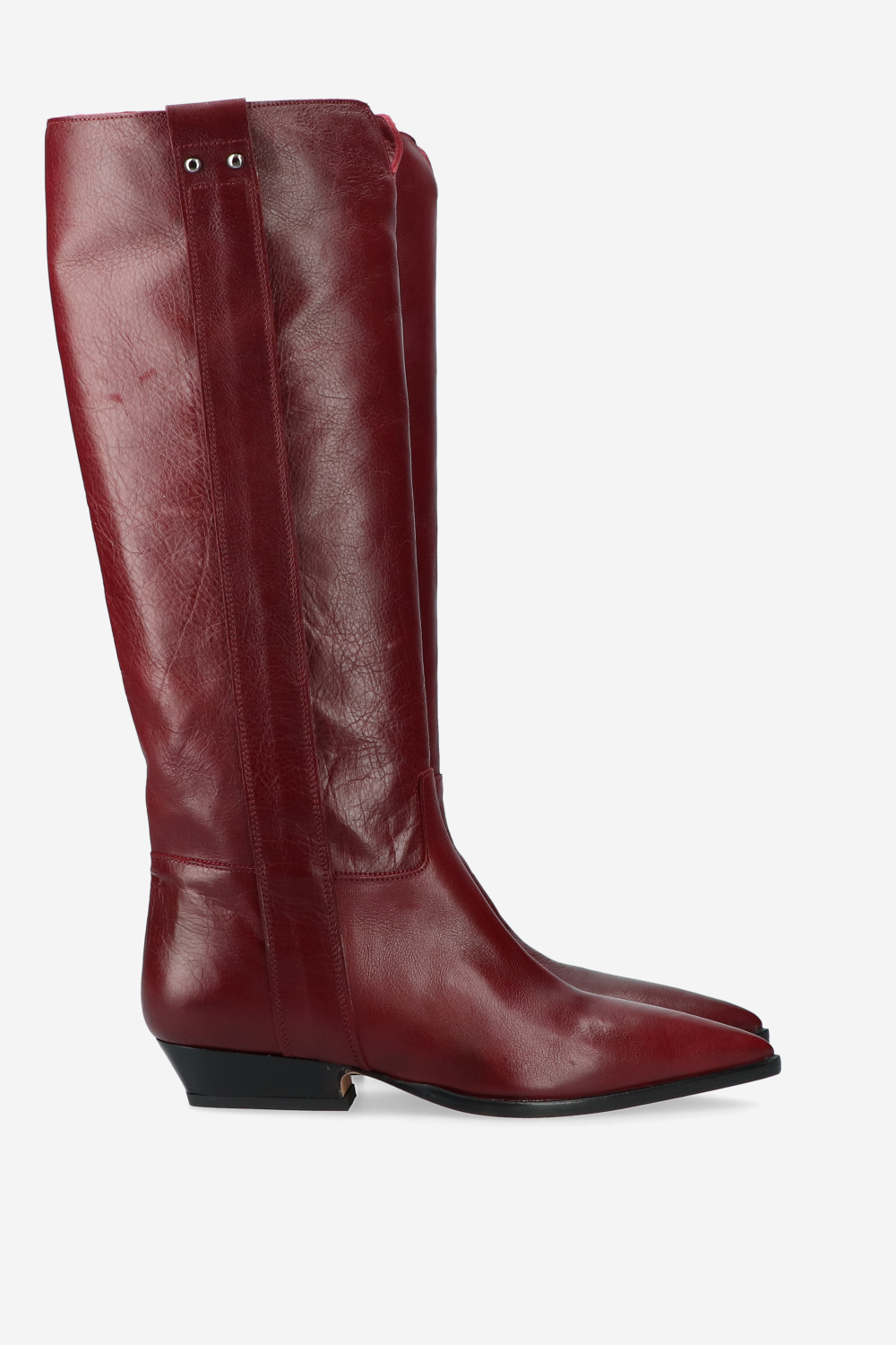 Knee-high leather boots