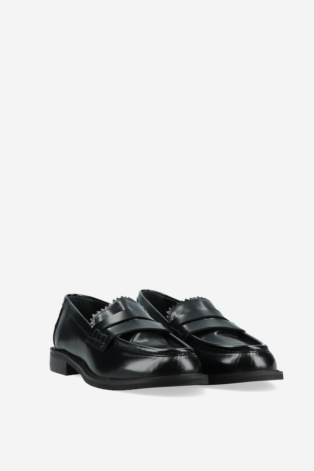 Polished leather loafers