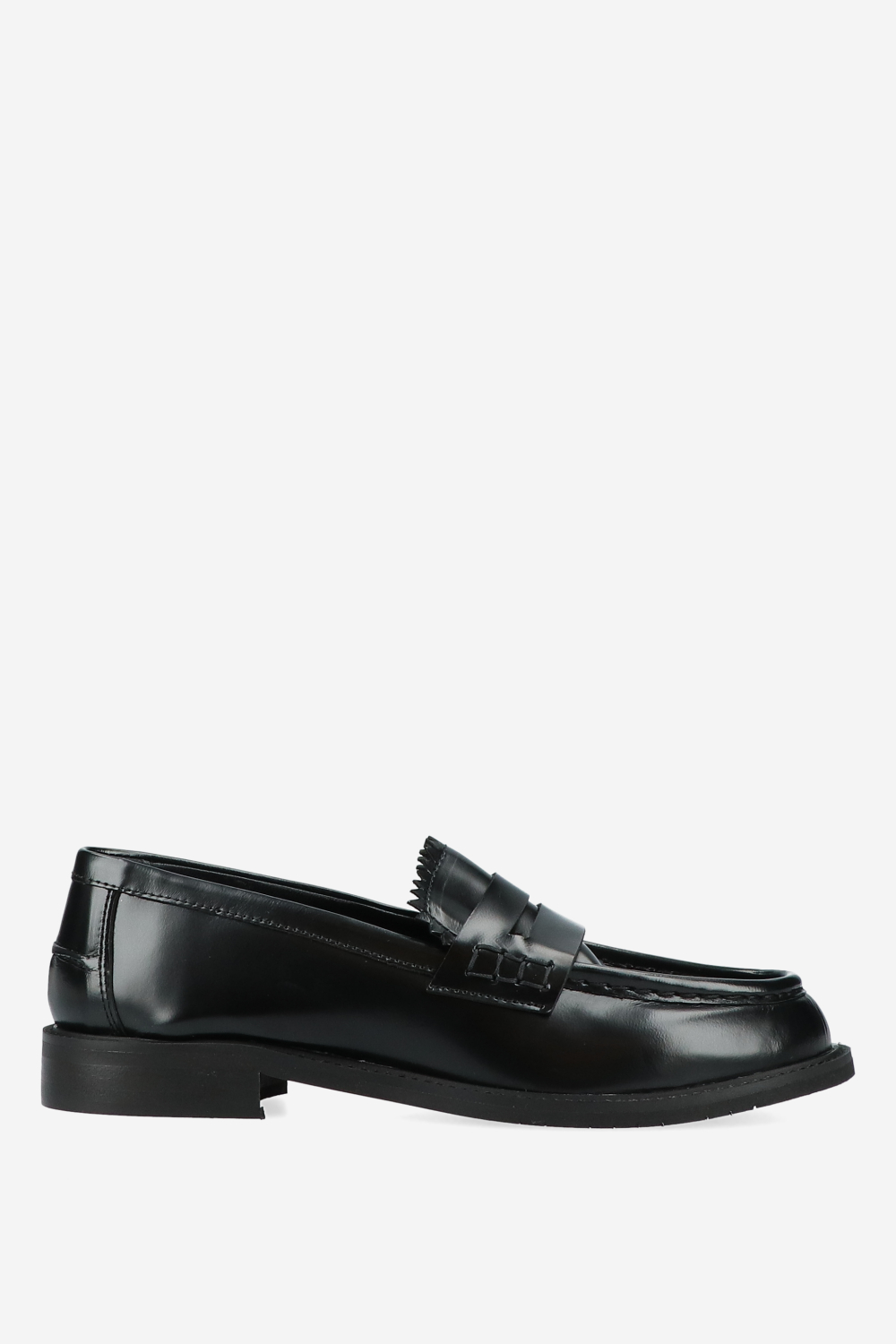 Julia Cerutti - Polished leather loafers