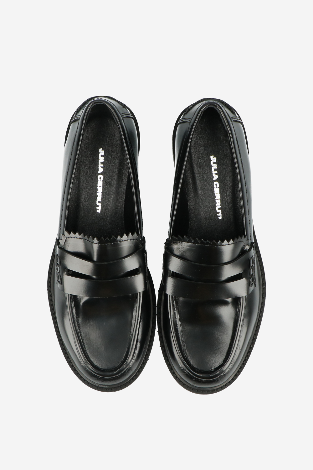 Polished leather loafers