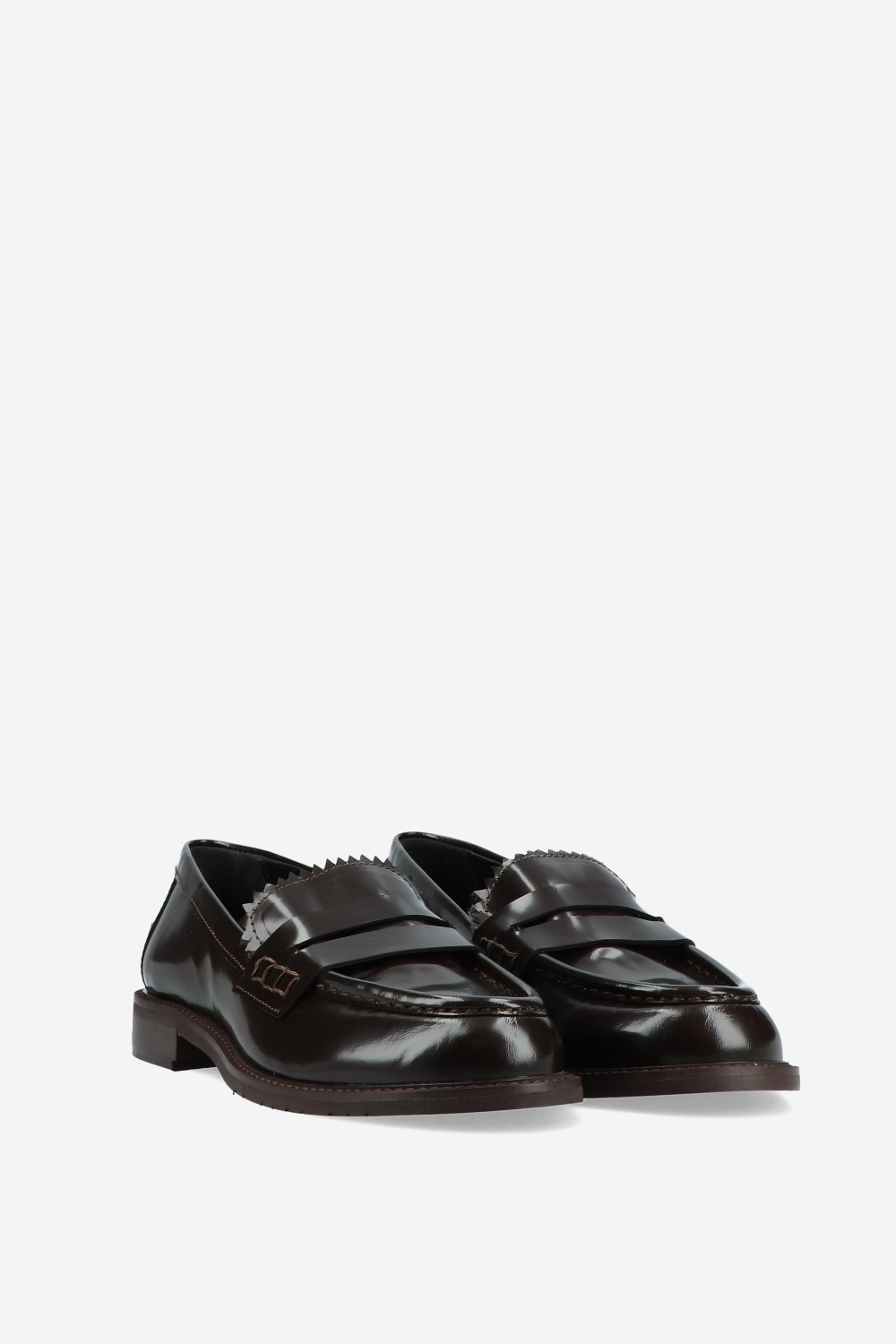 Polished leather loafers