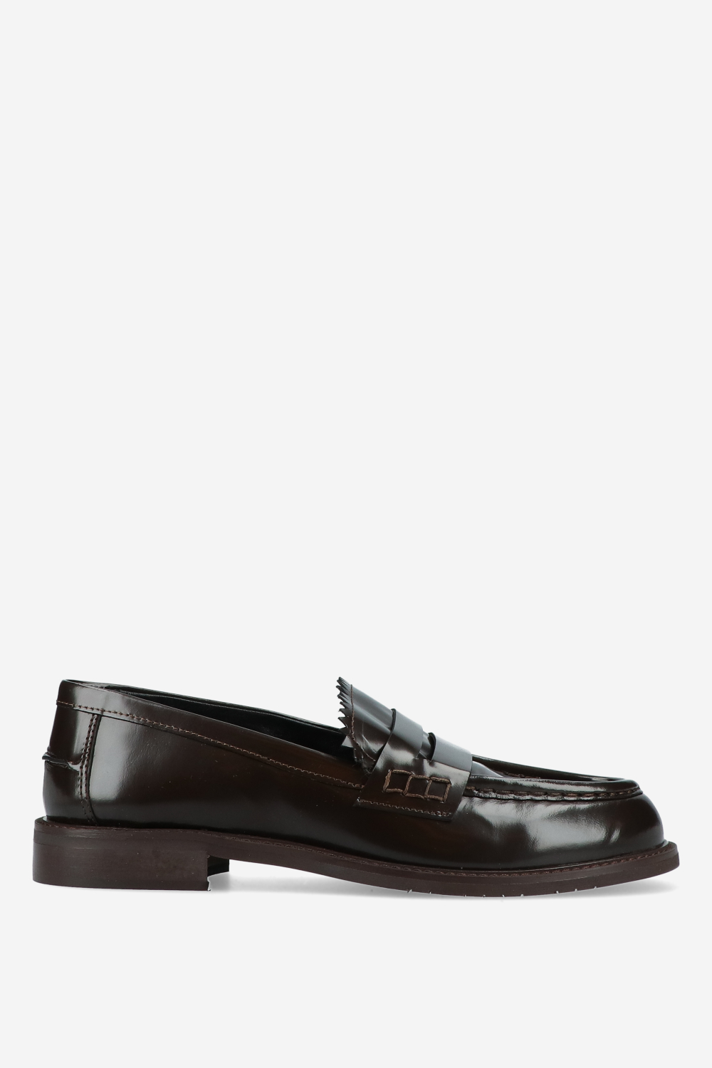 Julia Cerutti - Polished leather loafers