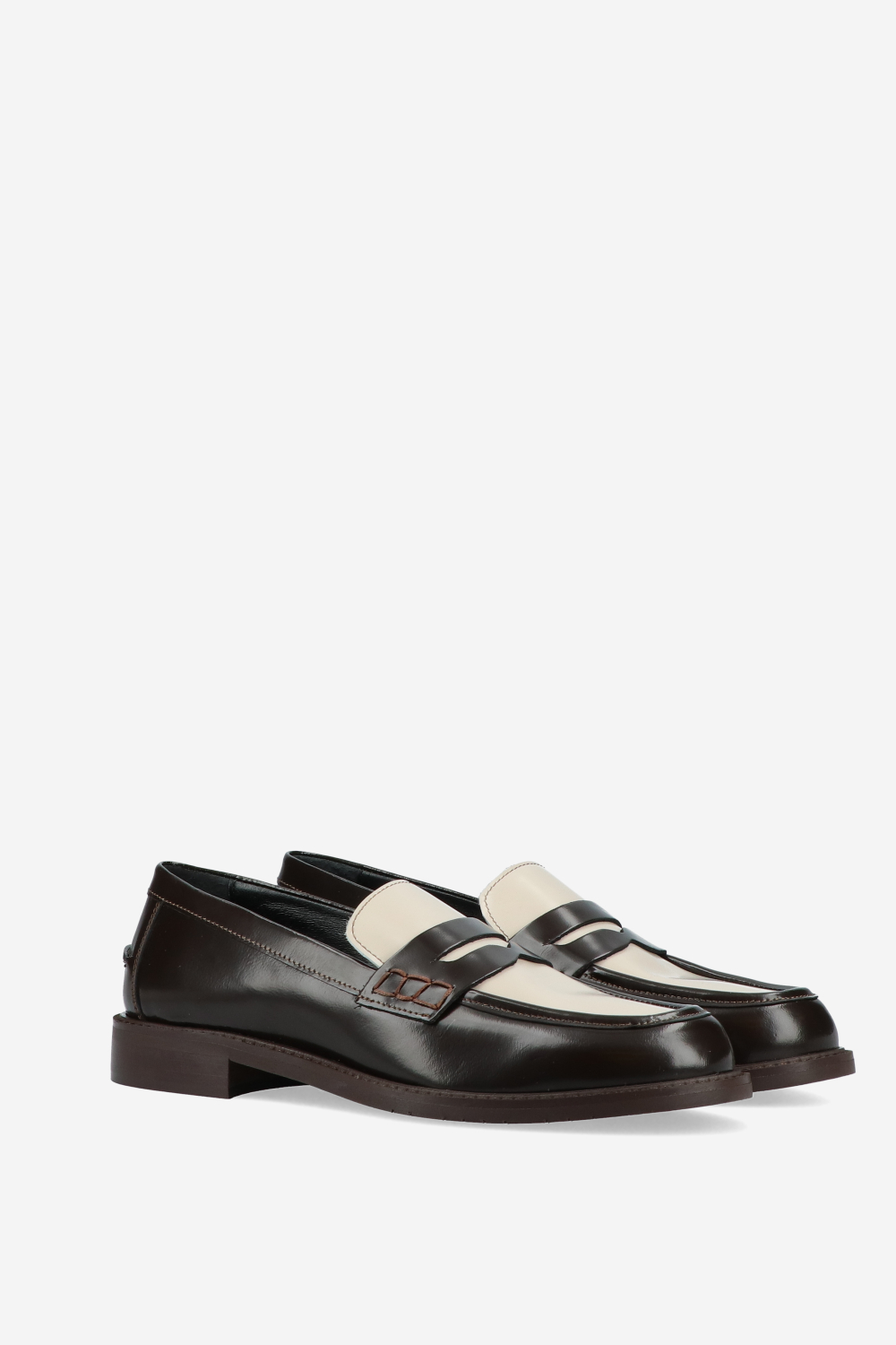 Julia Cerutti - Penny leather loafers