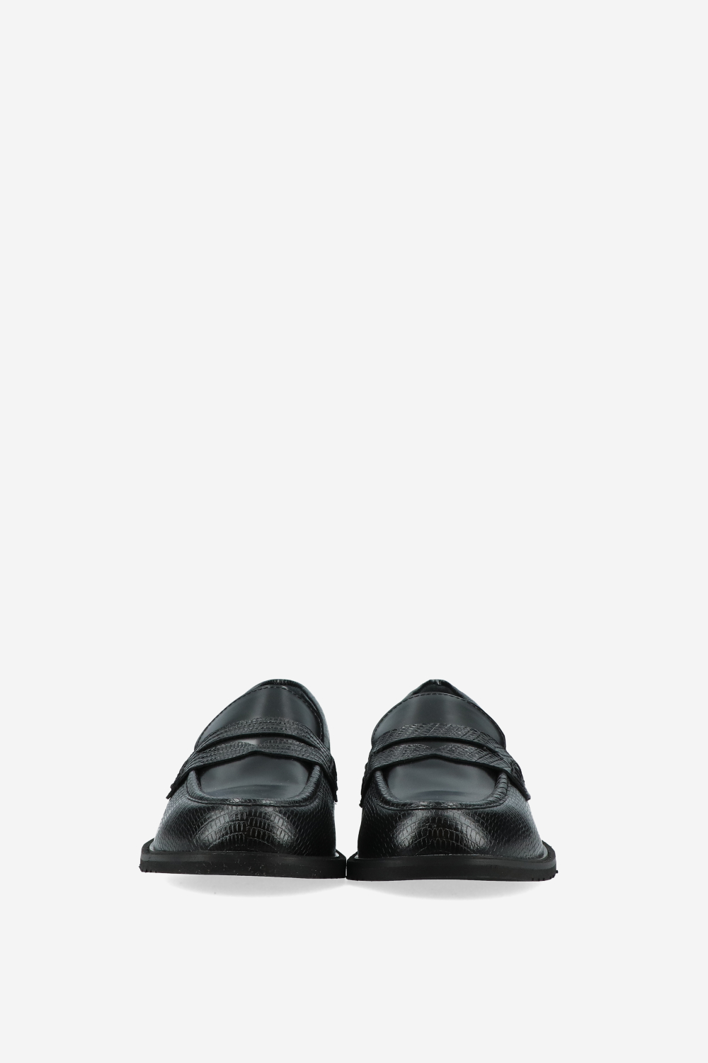 Penny croco leather loafers