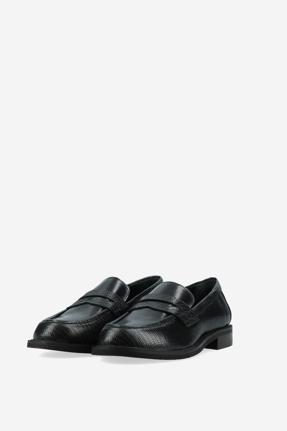 Penny croco leather loafers