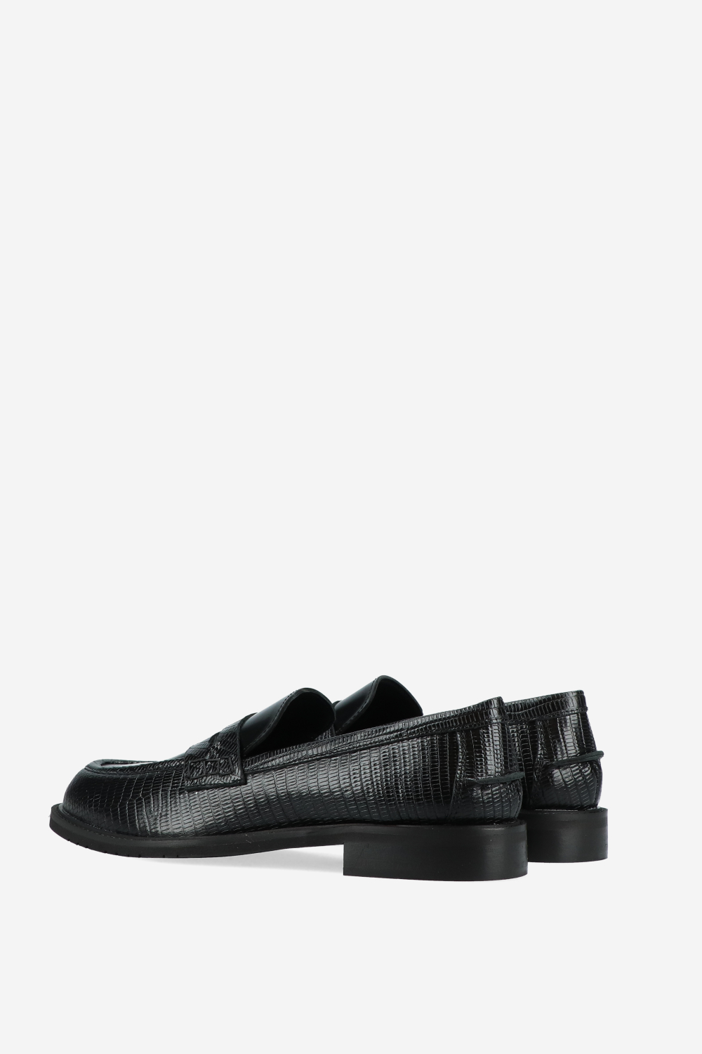 Penny croco leather loafers