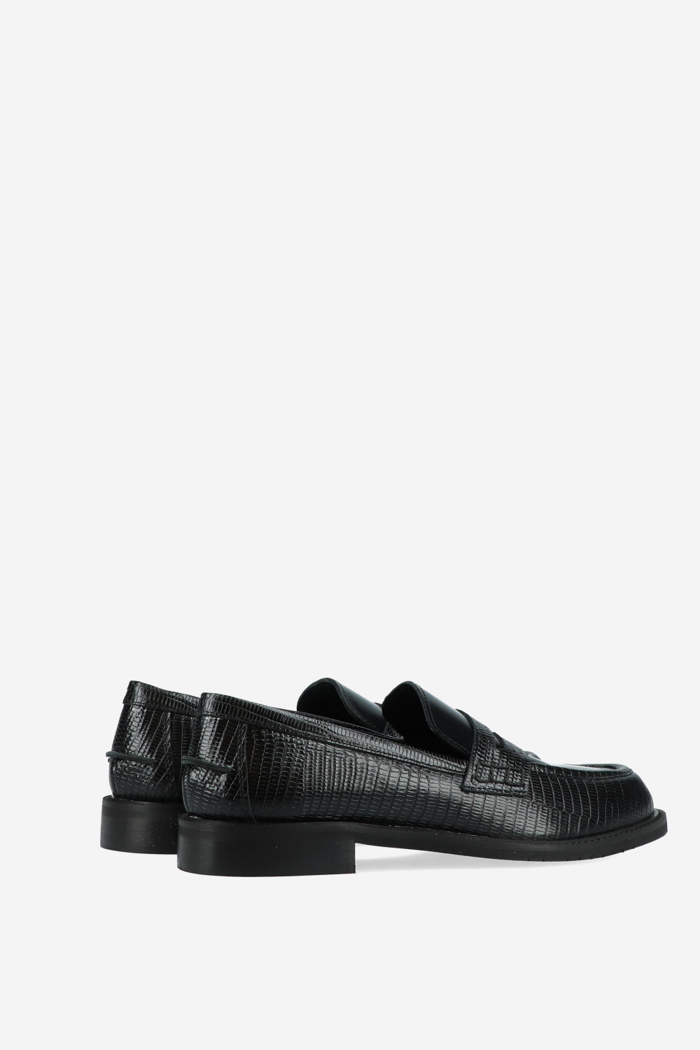 Penny croco leather loafers