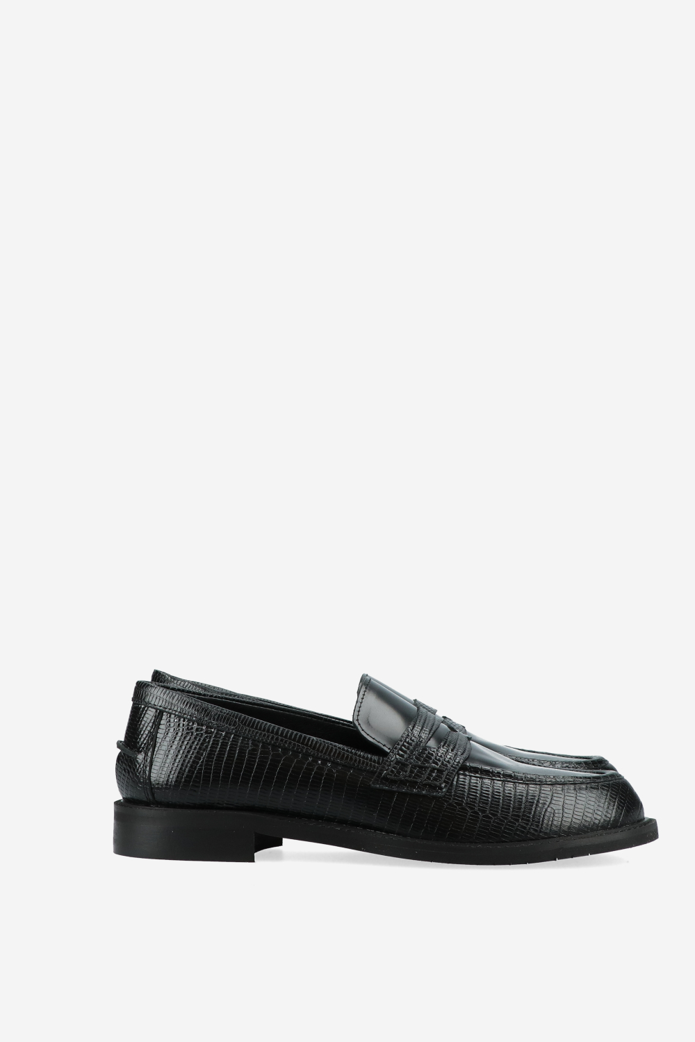 Penny croco leather loafers