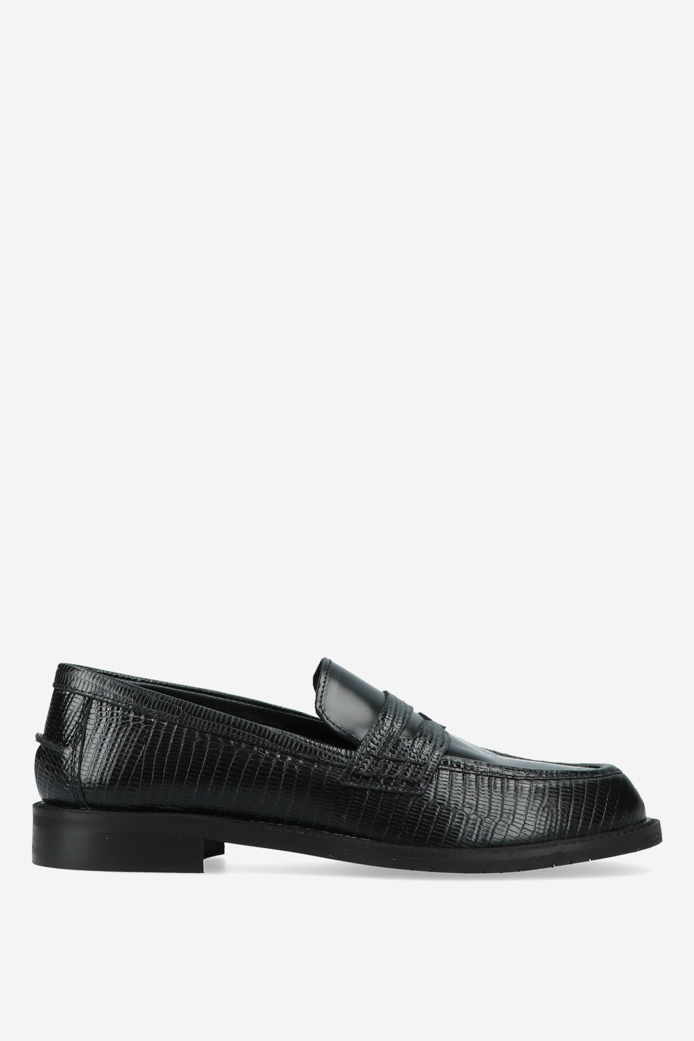 Julia Cerutti - Penny croco leather loafers