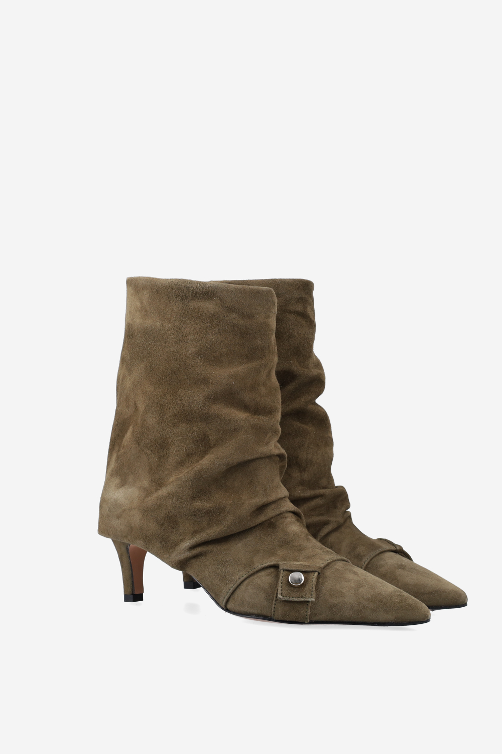 Slouchy suede boots