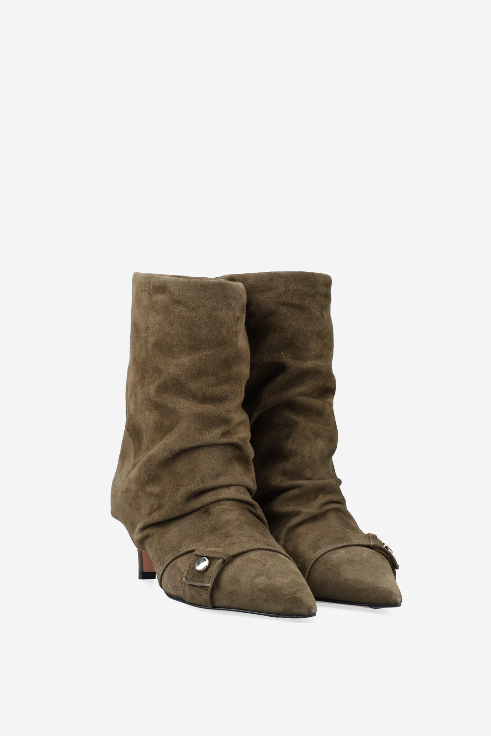 Slouchy suede boots