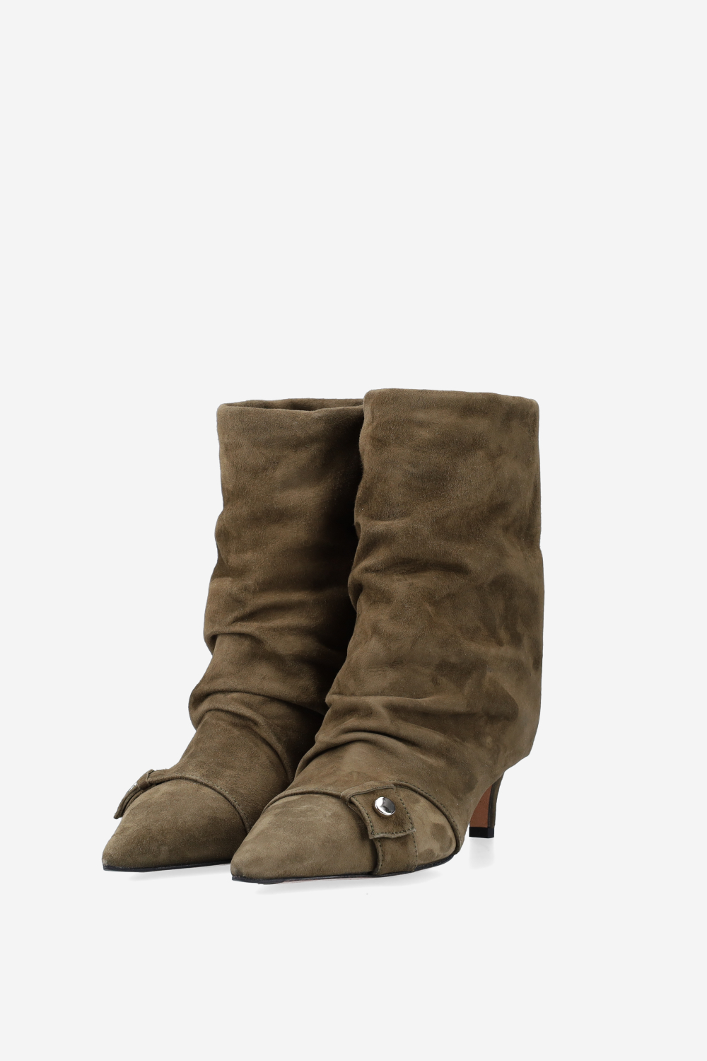 Slouchy suede boots