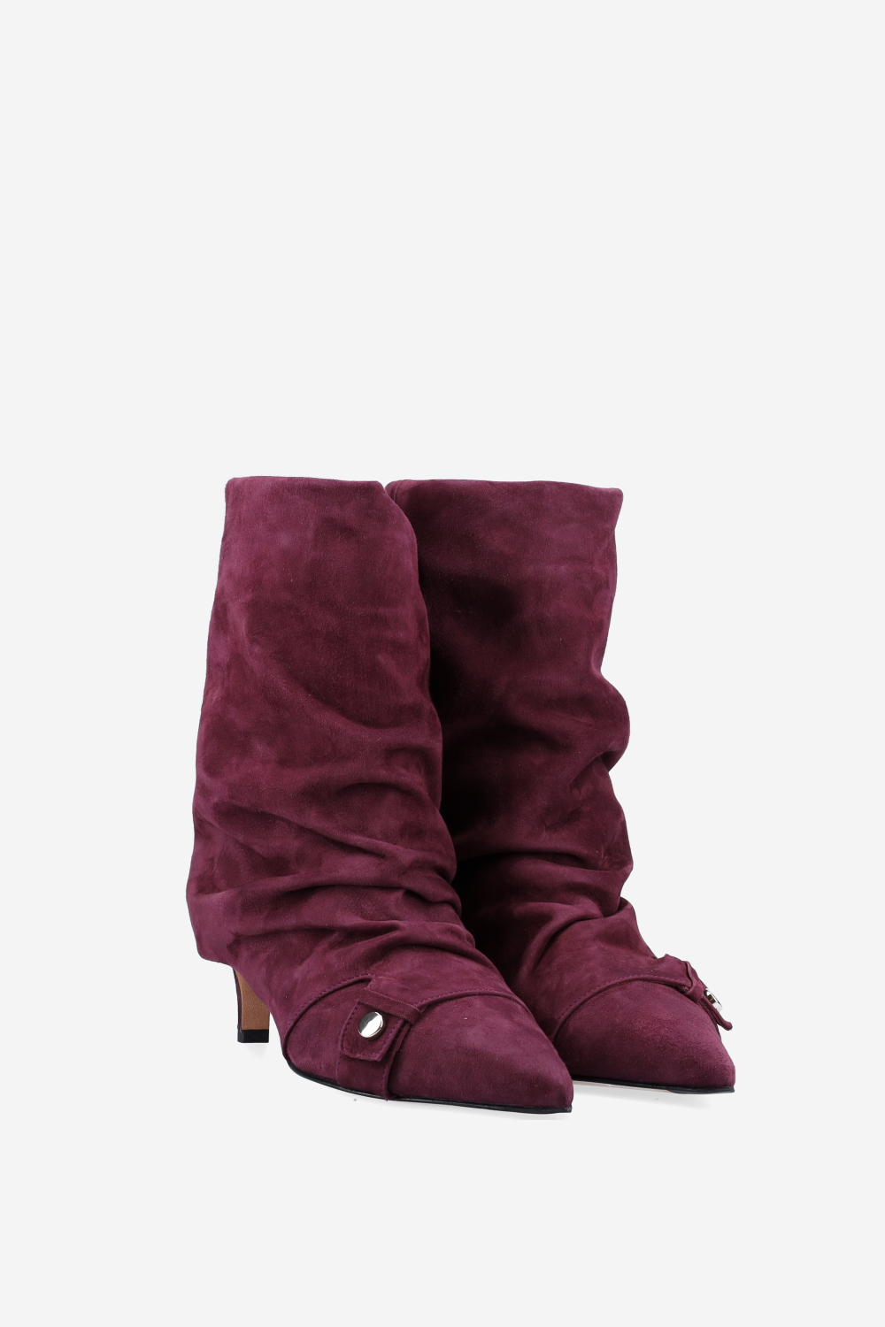 Slouchy suede boots