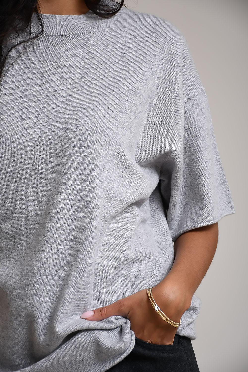 Wool/cashmere t-shirt