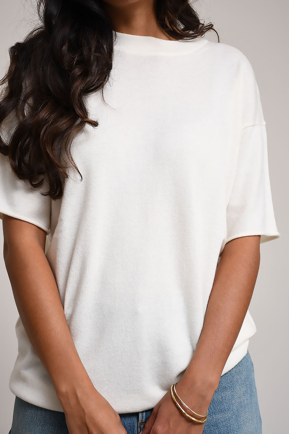Wool/cashmere t-shirt