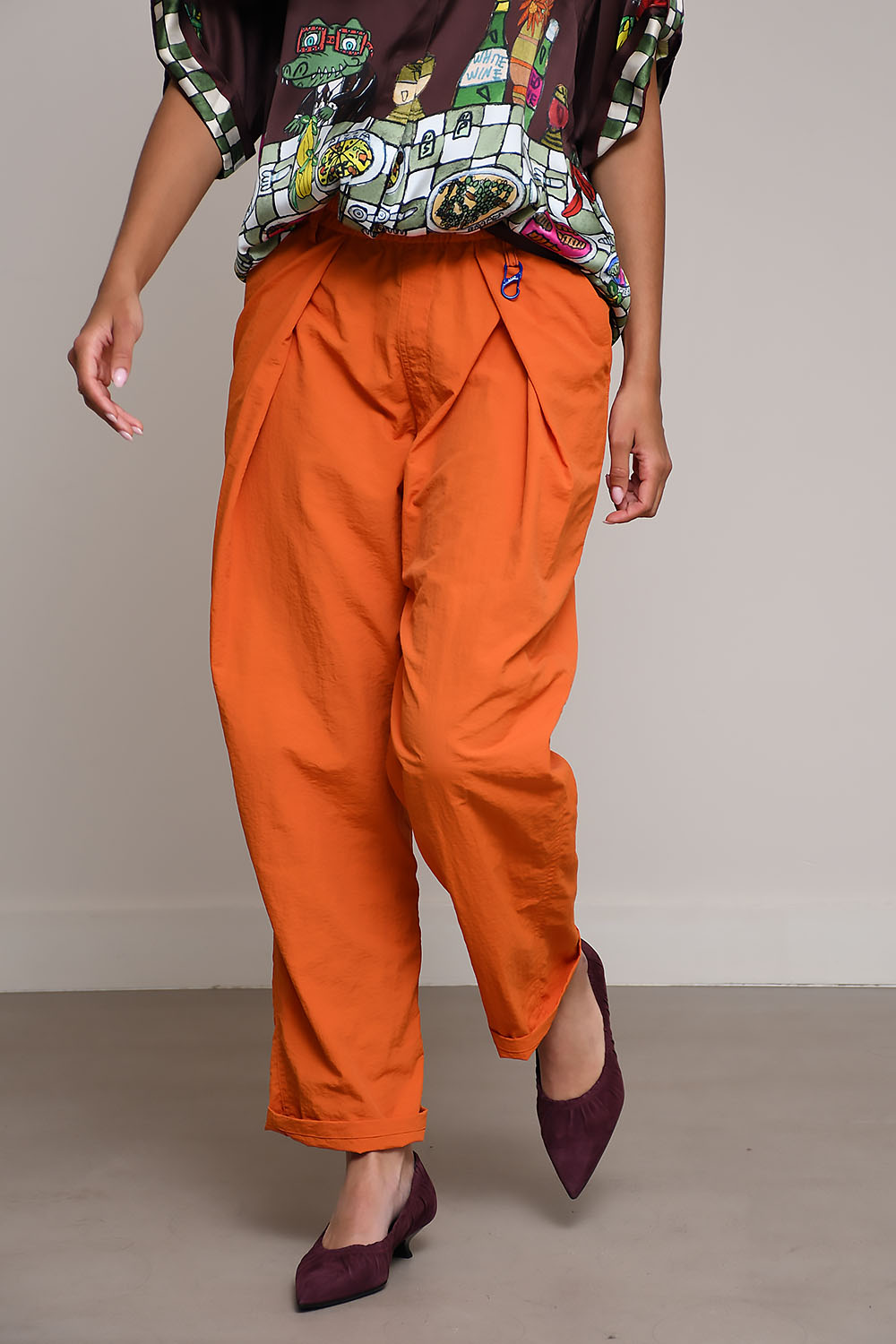 AOAP - Denim nylon hakama trousers