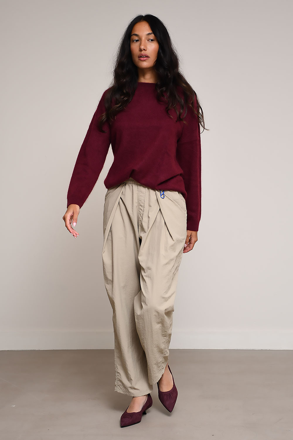 AOAP - Denim nylon hakama trousers