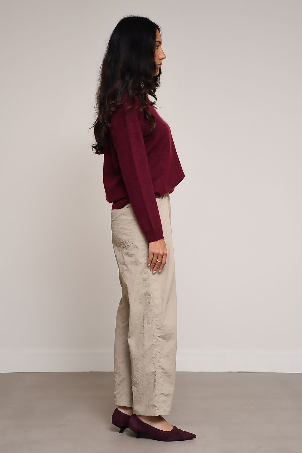 AOAP - Denim nylon hakama trousers