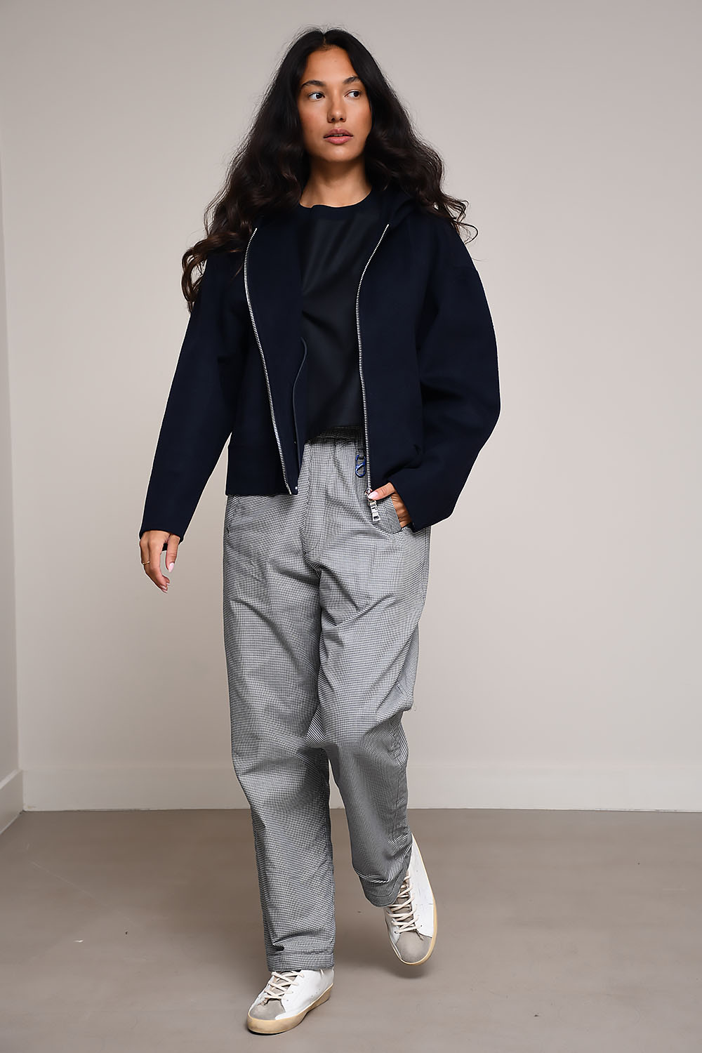 AOAP - Patterned checked reversible pants