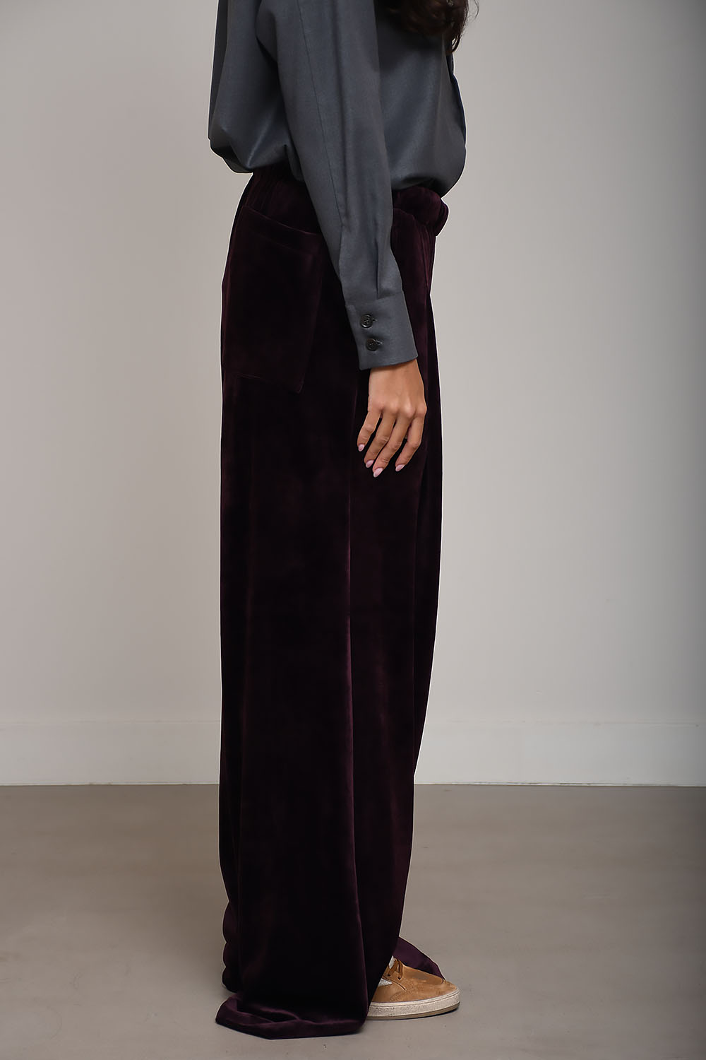 X collection Antwerp - Velvet loose pants