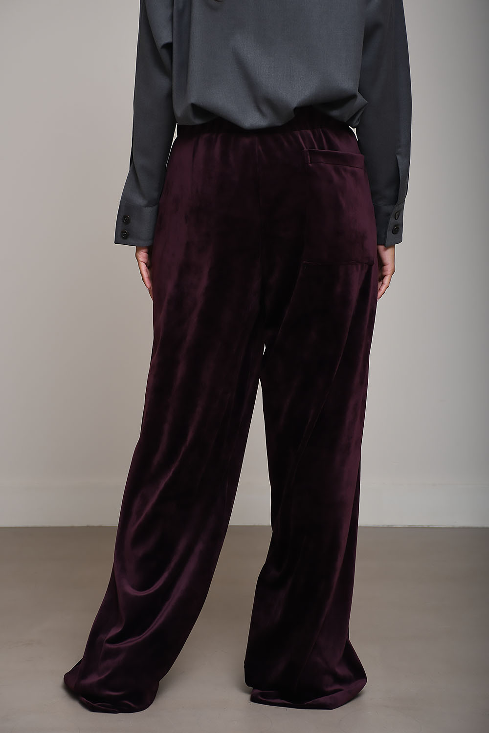 Velvet loose pants