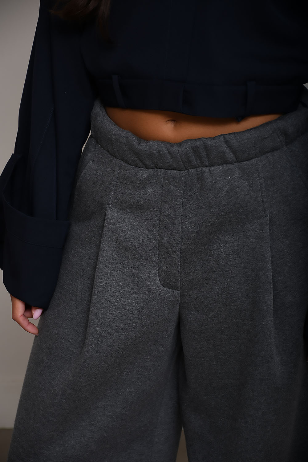 X heavy sweat loose pants