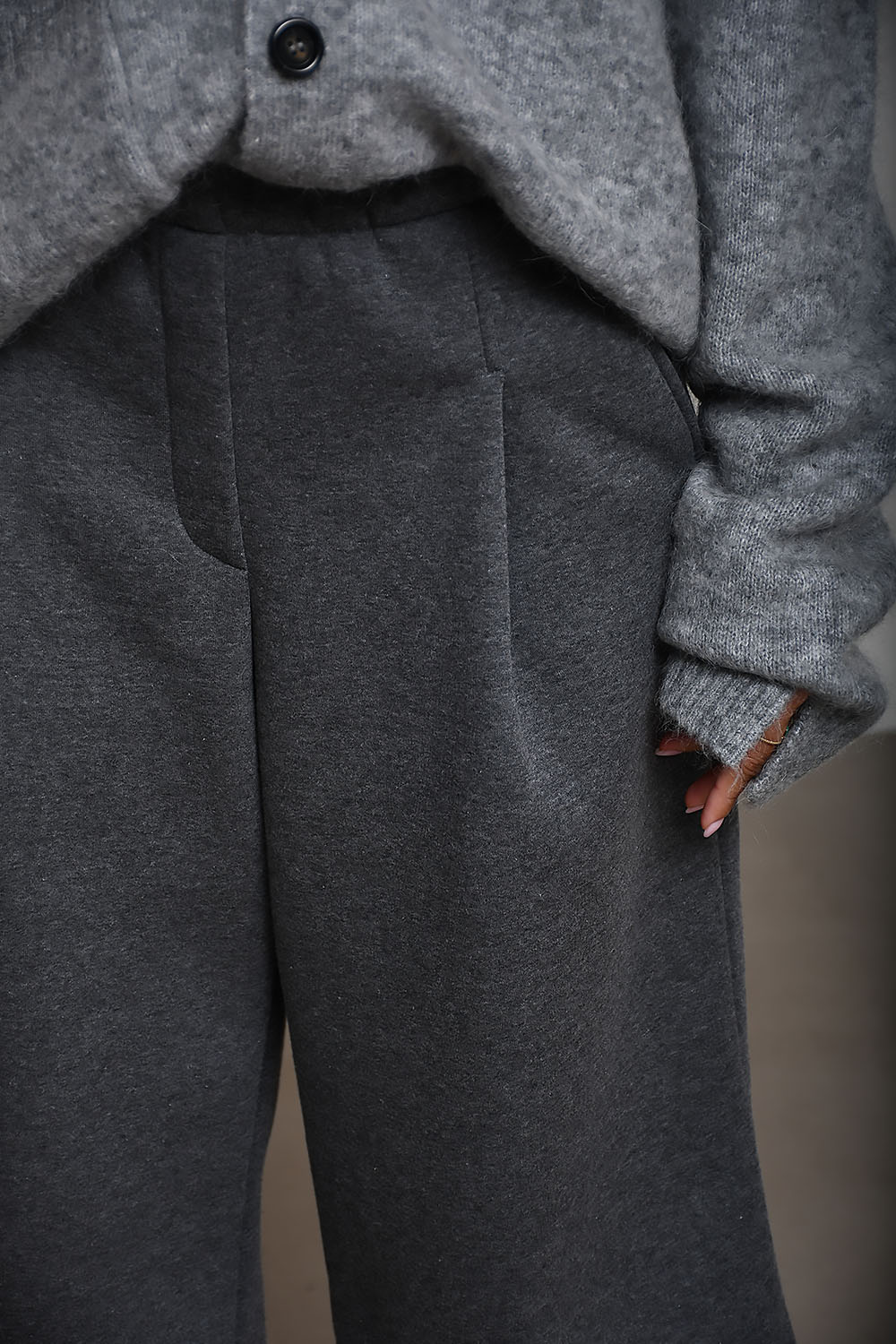 X heavy sweat loose bermuda