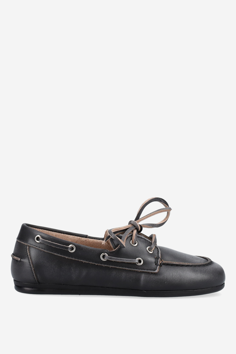 Posa - Brushed leather boat loafers