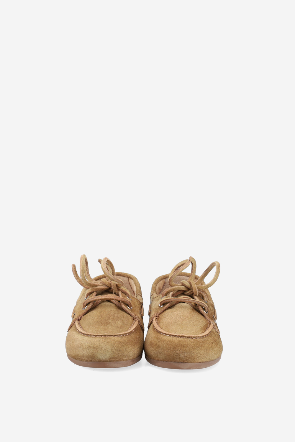 Brushed suede boat loafers