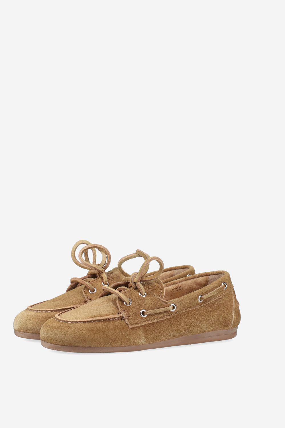 Brushed suede boat loafers