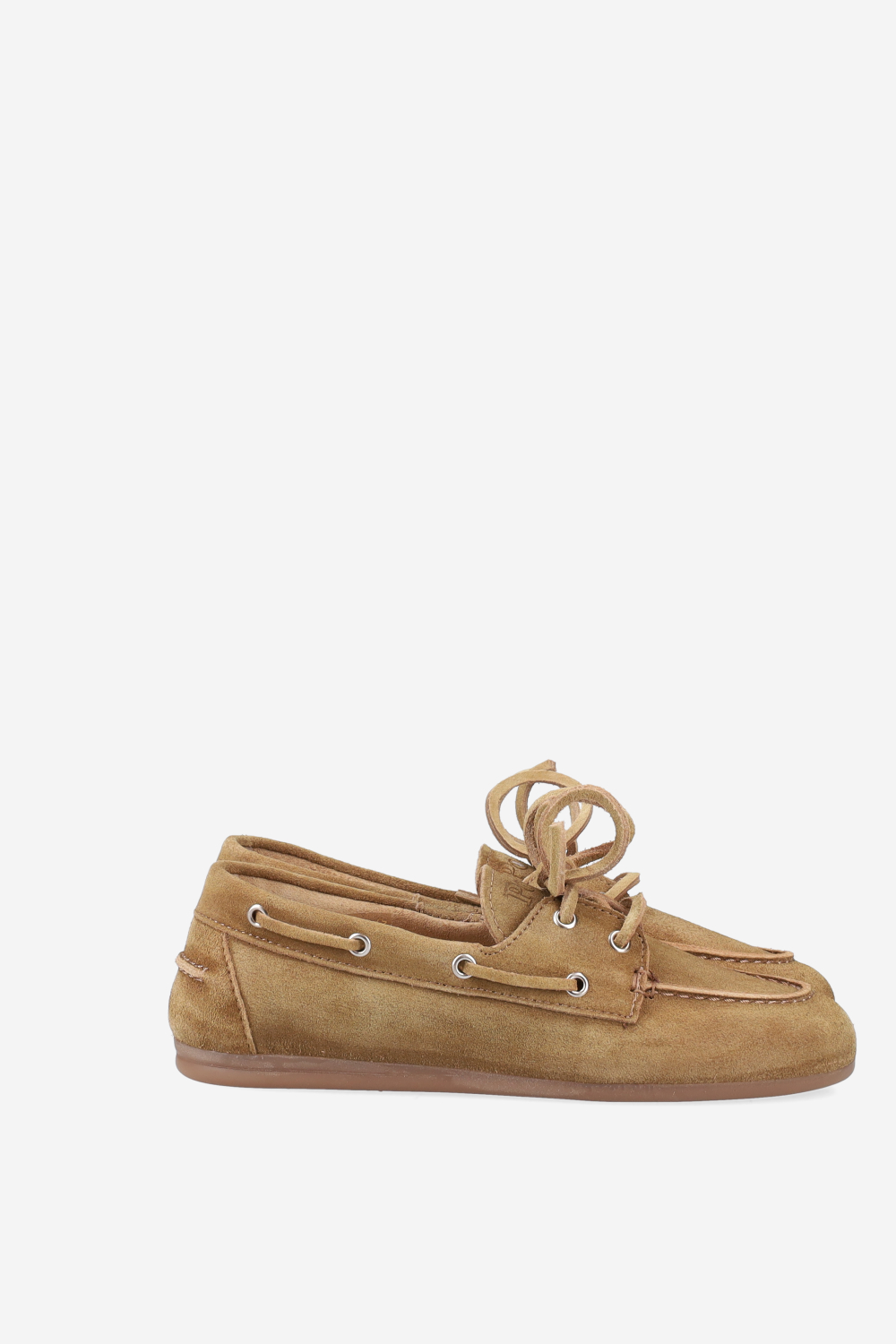 Brushed suede boat loafers