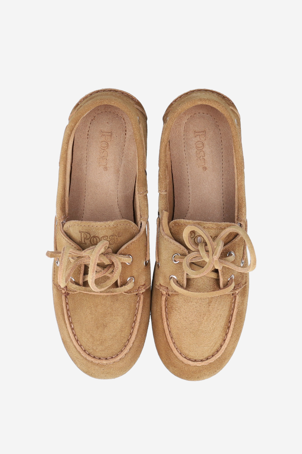 Brushed suede boat loafers