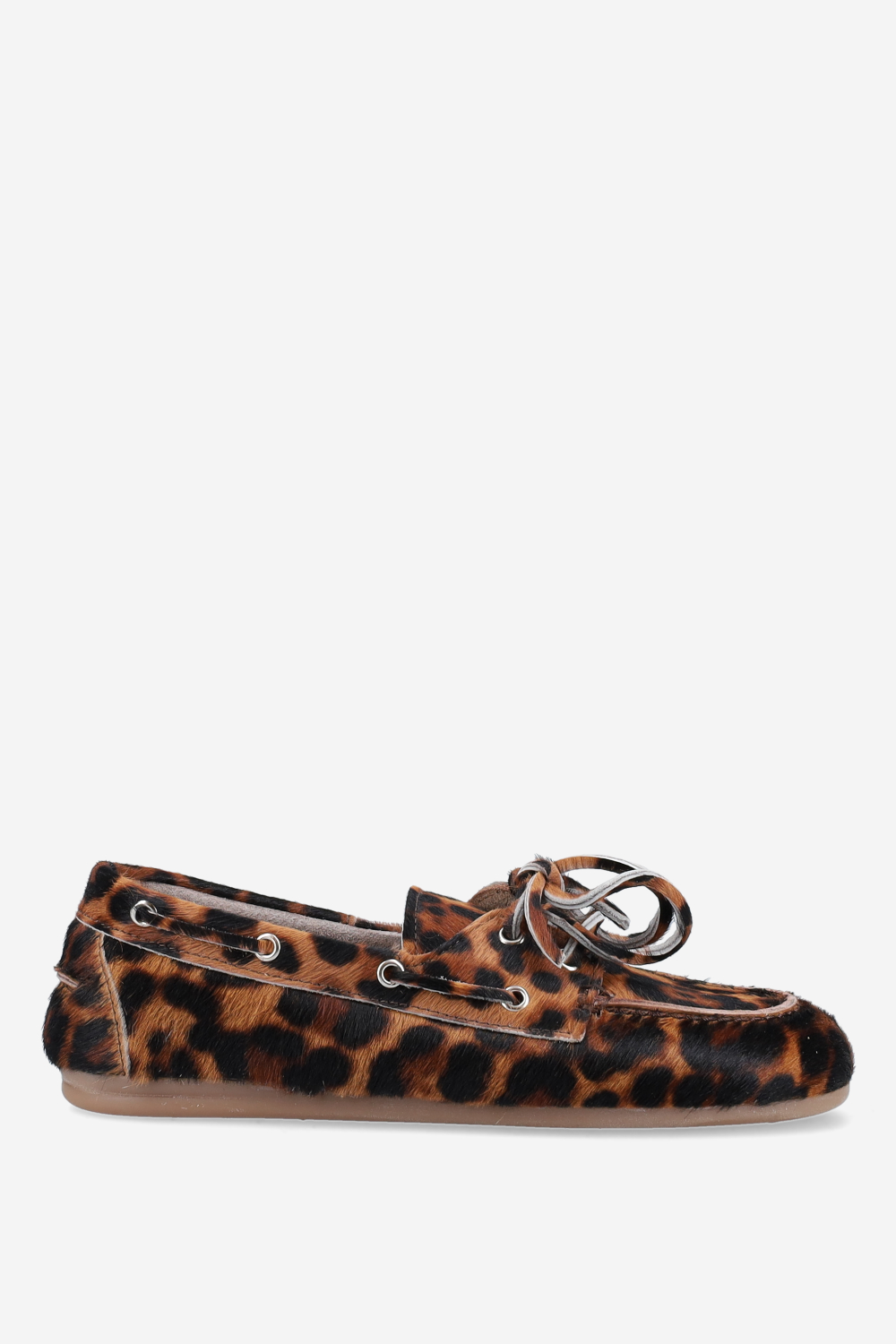 Posa - Panter hair leather boat loafers
