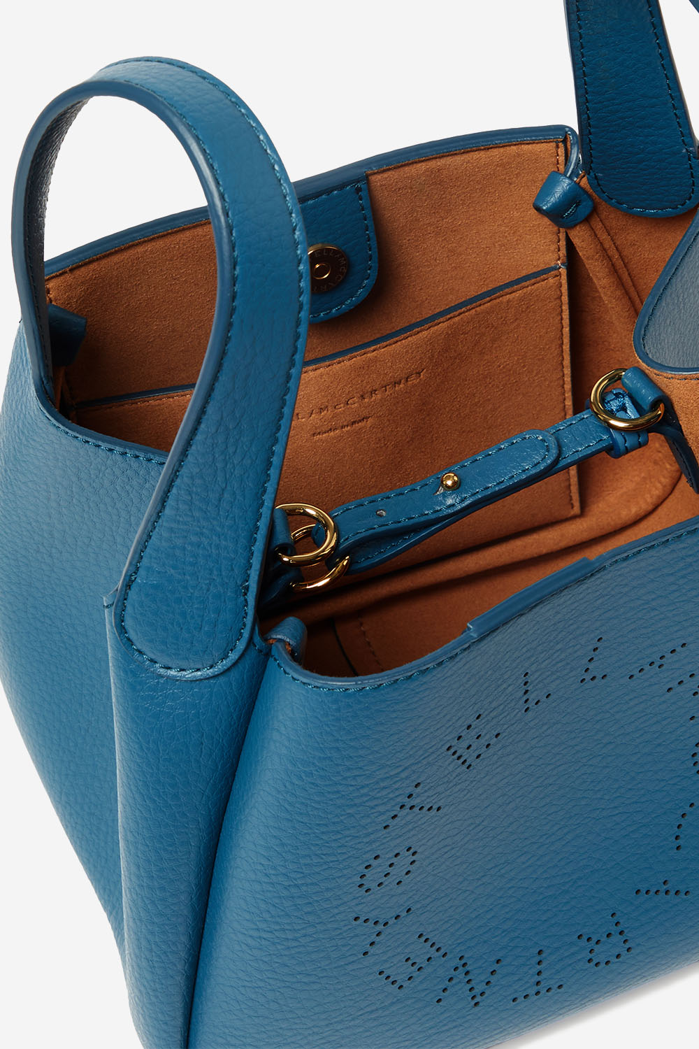 Logo double handle vegan crossbody