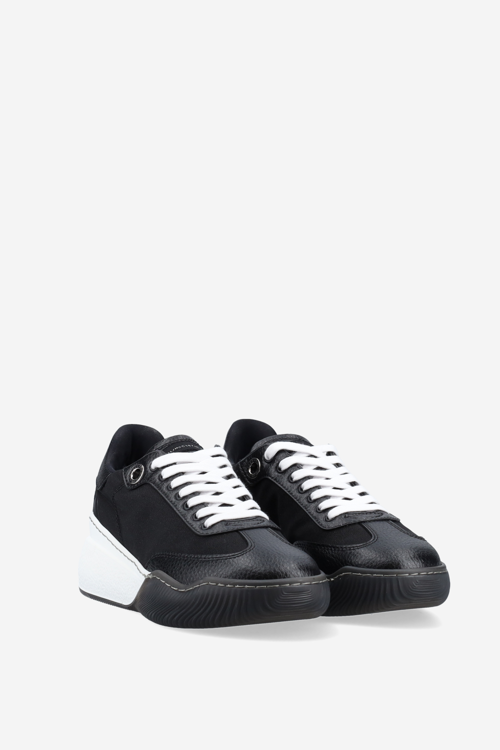 Loop lace-up vegan leather sneakers