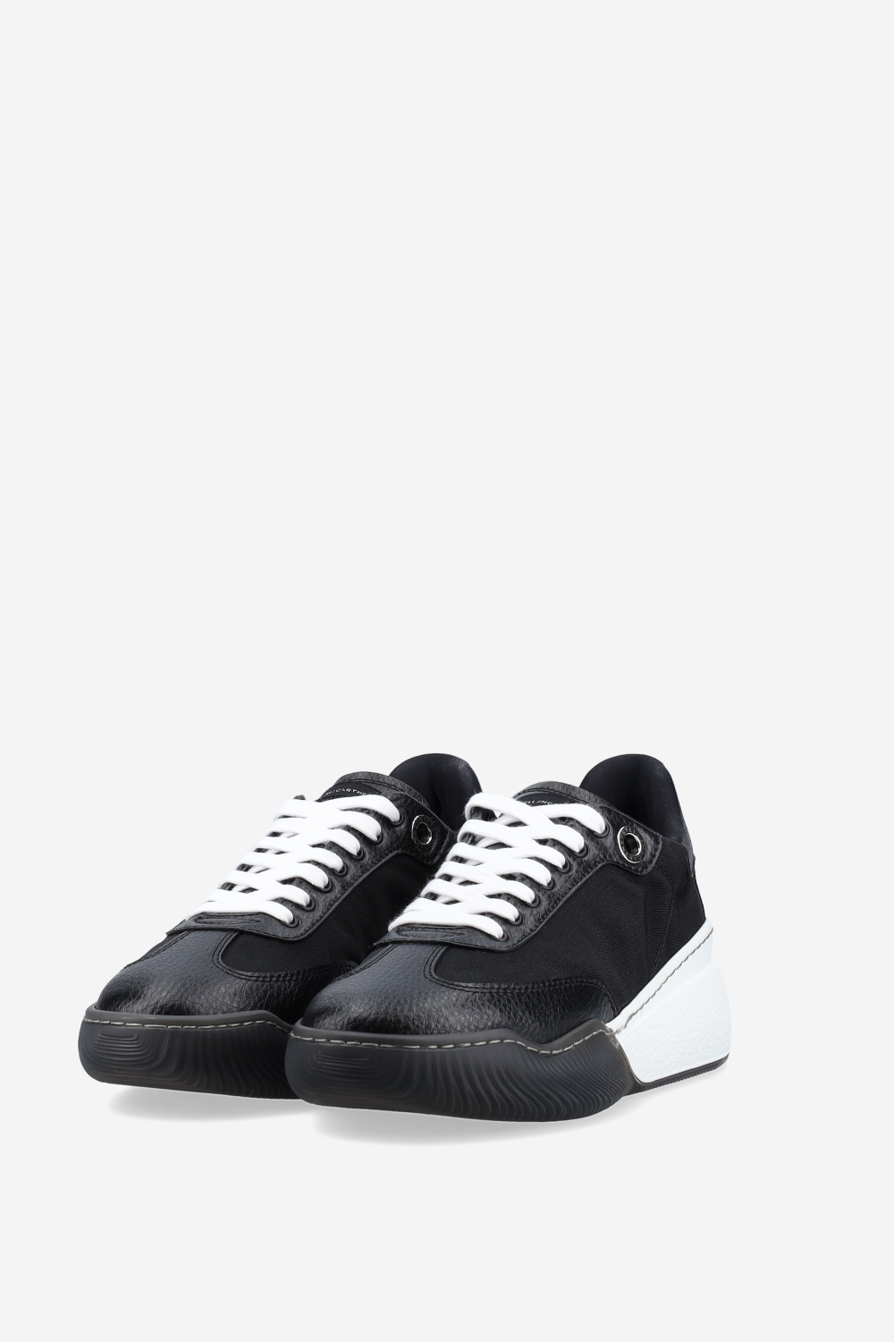 Loop lace-up vegan leather sneakers