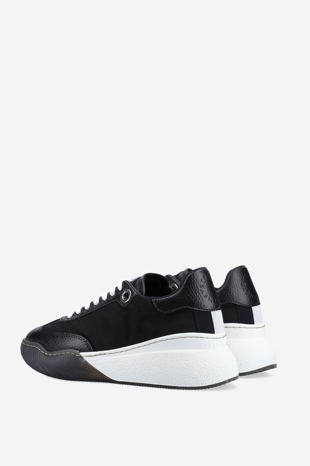 Loop lace-up vegan leather sneakers