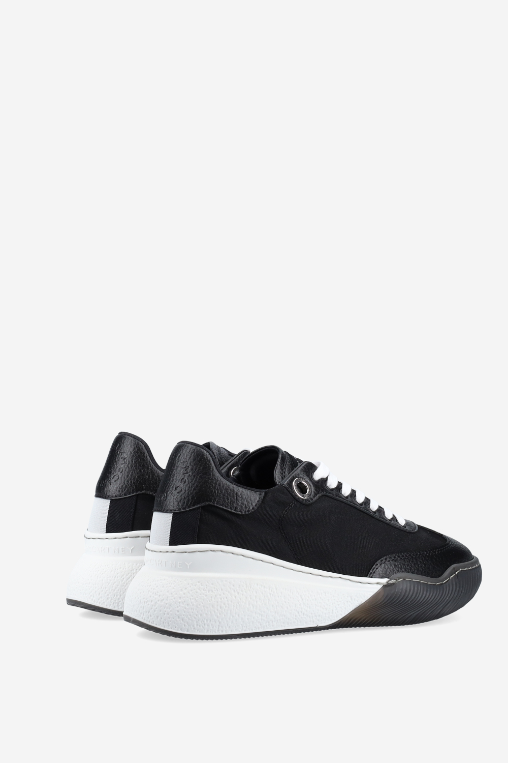 Loop lace-up vegan leather sneakers