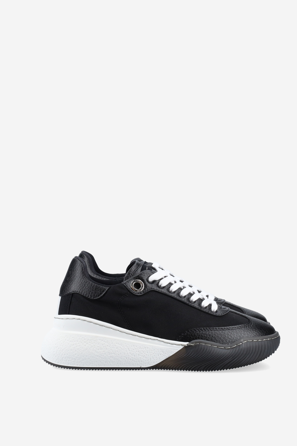 Loop lace-up vegan leather sneakers