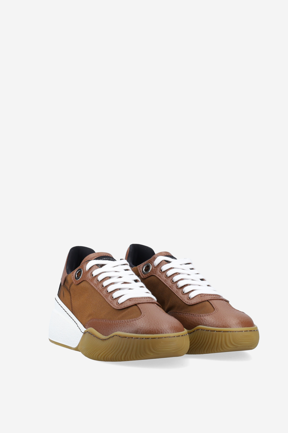 Loop lace-up vegan leather sneakers