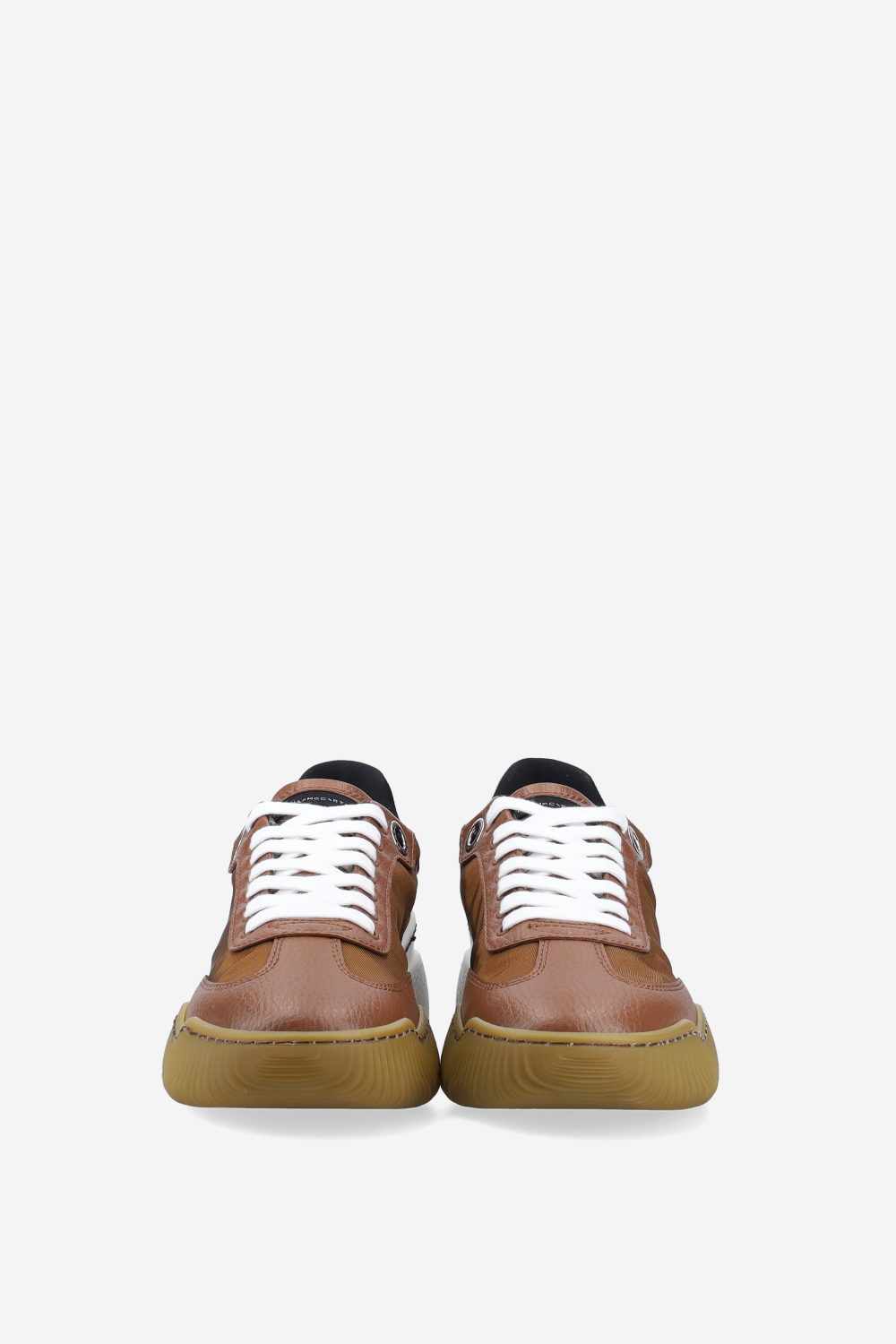 Loop lace-up vegan leather sneakers