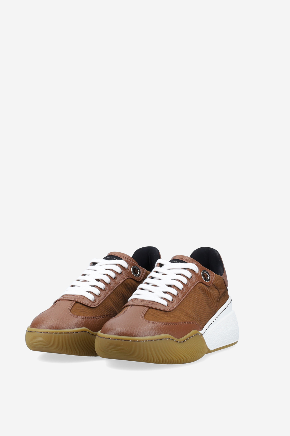 Loop lace-up vegan leather sneakers