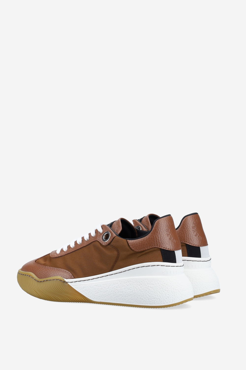 Loop lace-up vegan leather sneakers